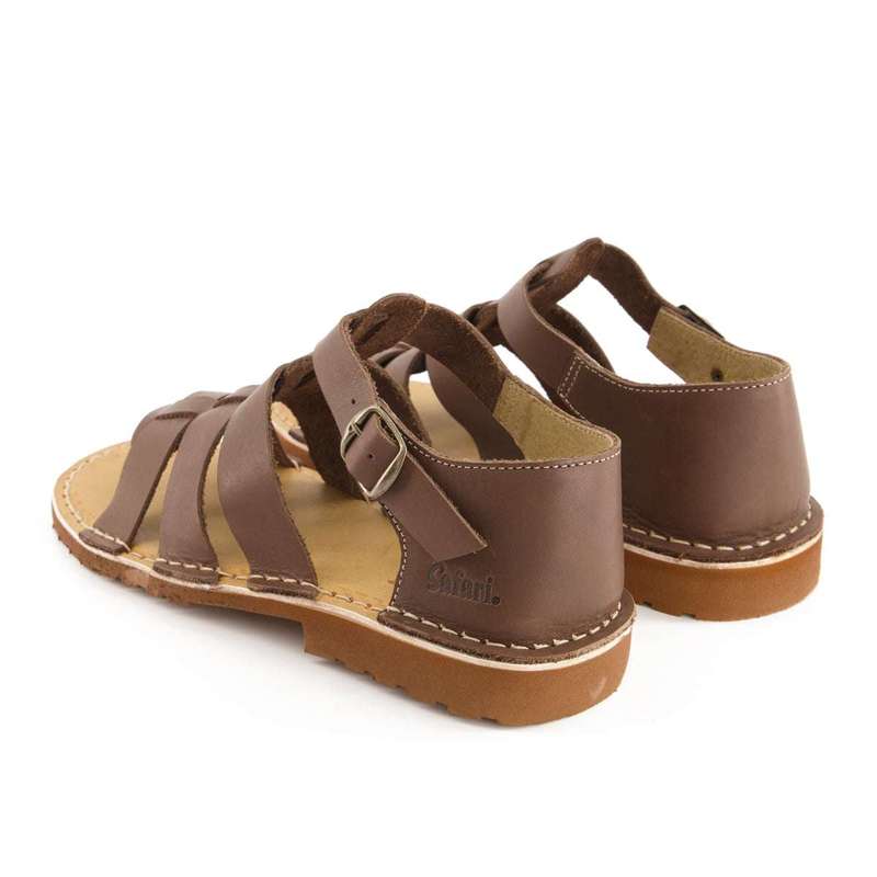 Bata Safari Mens Open Toe Sandal Cognac