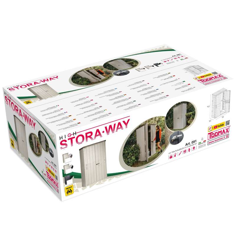 Toomax High Stora Way Garden Tool Shed