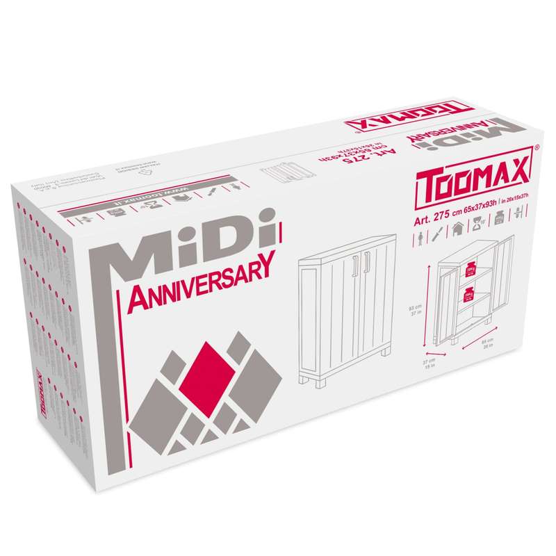 Toomax Anniversary Midi Low Resin Cabinet