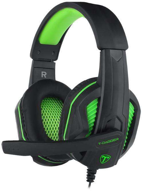 T-Dagger COOK 3.5MM Gaming headset  Black/Green