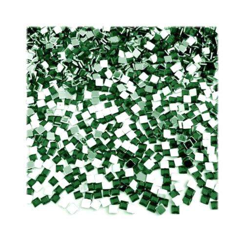 Green Flat Back Square Shape Nail Art Rhinestones - 2mm / Green