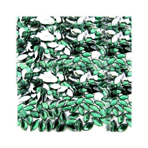 Green Horse Eye Flat Back Nail Art Rhinestones - 2mm / Green