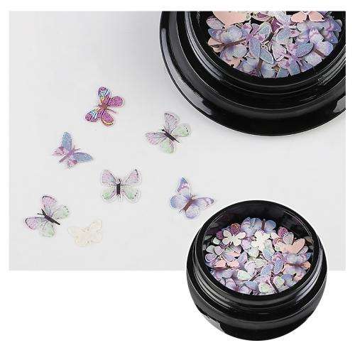 Purple Butterfly Nail Art Decoration - 10g / Purple