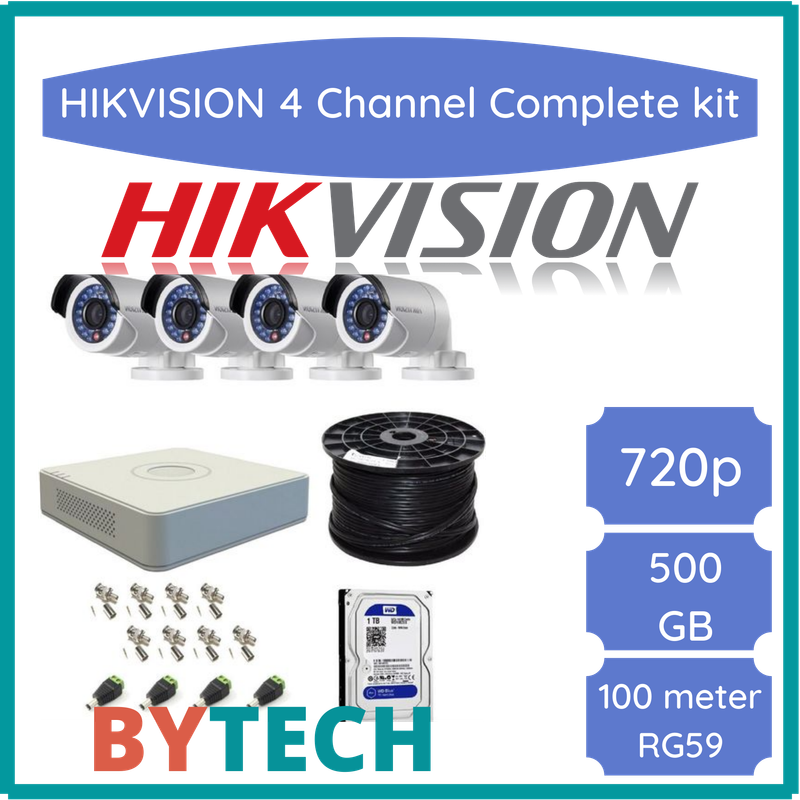 Hikvision 720p 4 Channel Turbo HD CCTV Kit with 2TB HDD- cctv,cctv,cctv,cctv,cctv