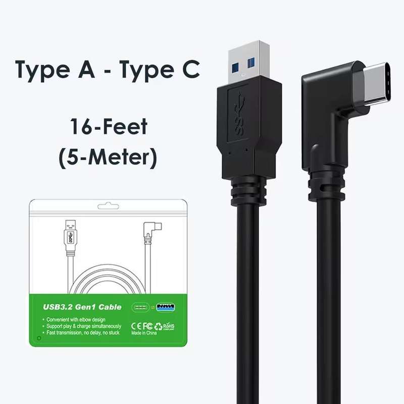 5M USB 3.2 Type-C Link Cable  Charging & Data for Oculus Quest 2 VR