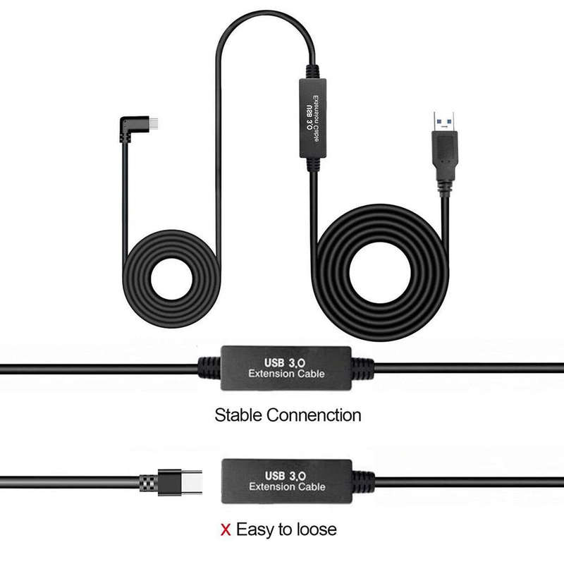 5M USB 3.2 Type-C Link Cable  Charging & Data for Oculus Quest 2 VR