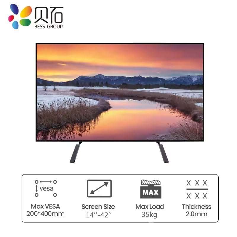 Adjustable Universal TV Stand for 14" - 42" Screens
