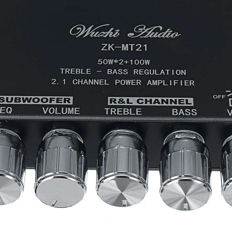 ZK-MT21 50W x 2+100W 2.1 Channel Bluetooth Digital Amplifier Module