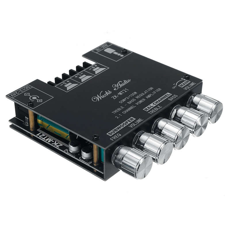 ZK-MT21 50W x 2+100W 2.1 Channel Bluetooth Digital Amplifier Module