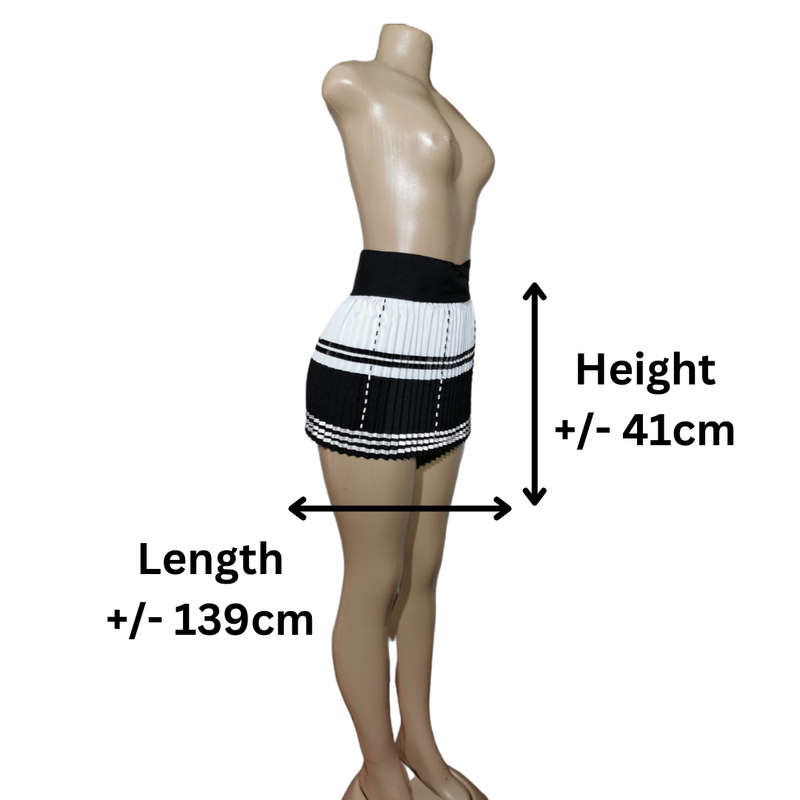 Xhosa skirt medium Black/White