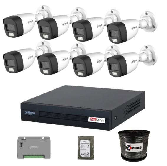 Dahua 8 Channel 1080p Full Color Complete Kit