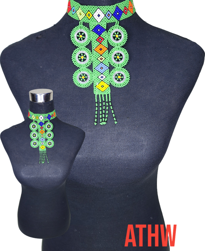 South African  Necklace - Square