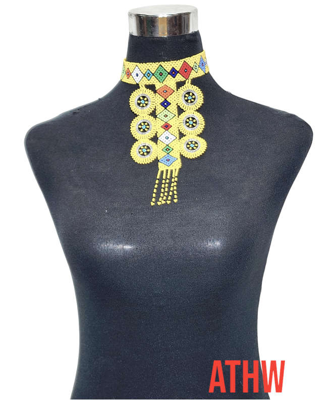 South African  Necklace - Square