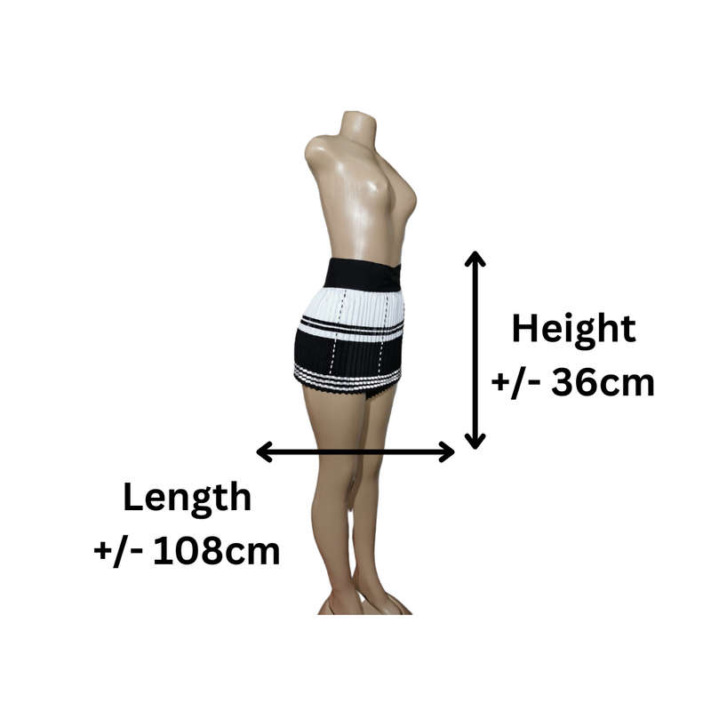 Xhosa skirt Small Black/White
