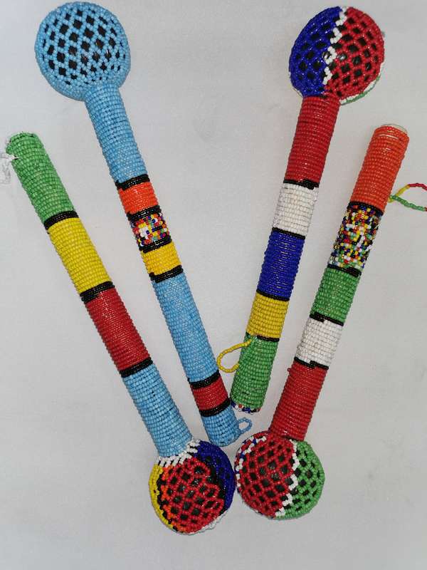 Beaded knobkerrie