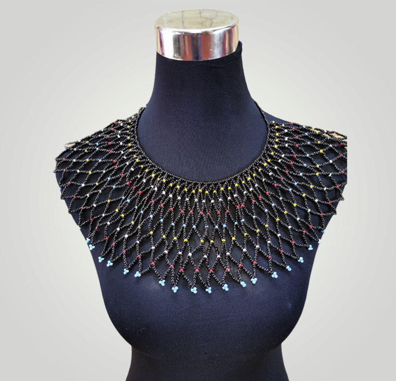 African beaded necklace Large