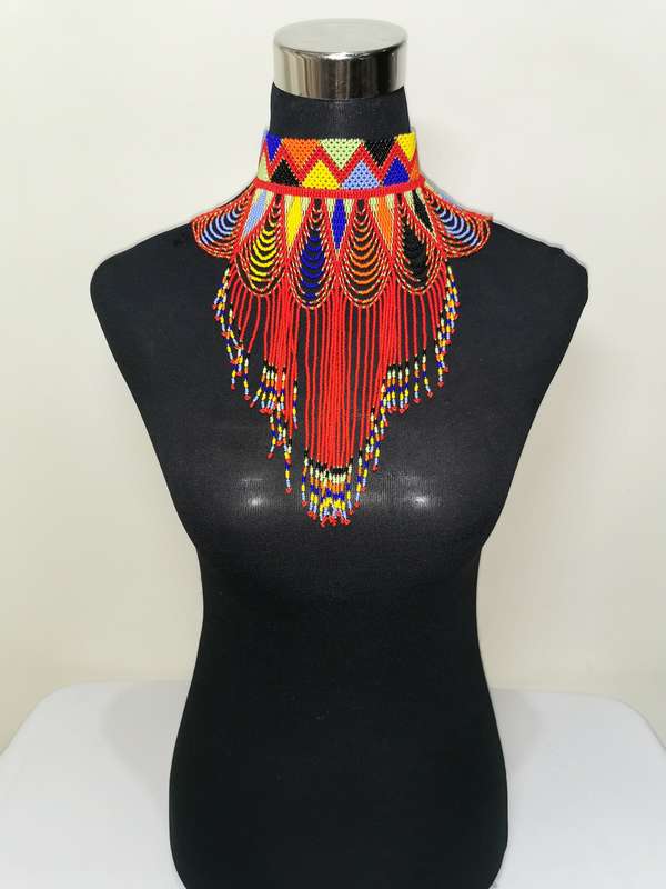 South African Necklace Drop Choker