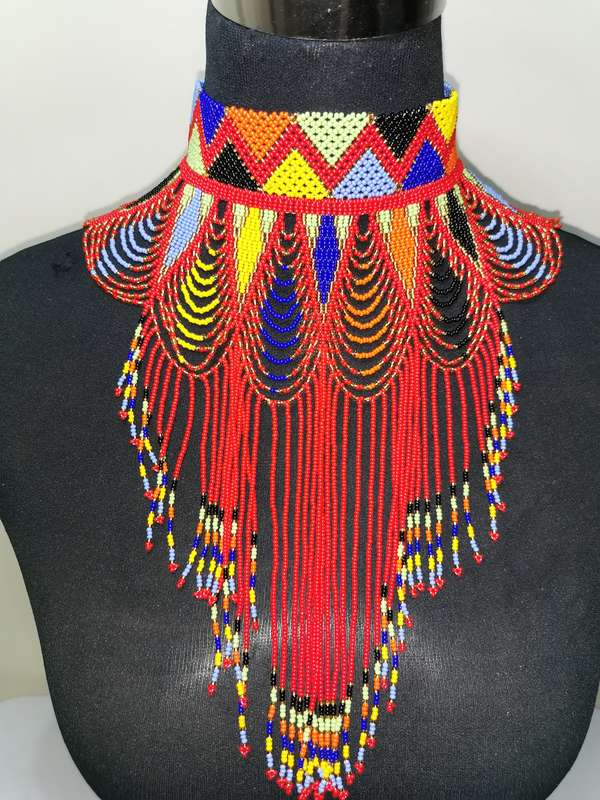 South African Necklace Drop Choker