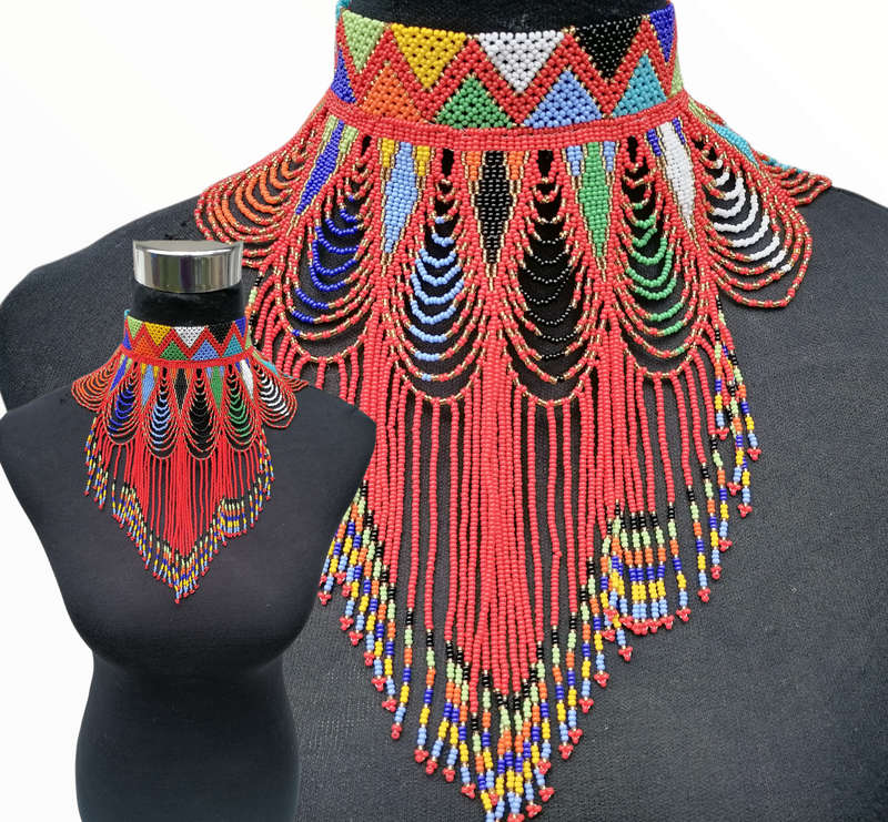 South African Necklace Drop Choker