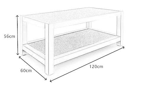 De Lorenzo Diamant Two-Tier Coffee Table