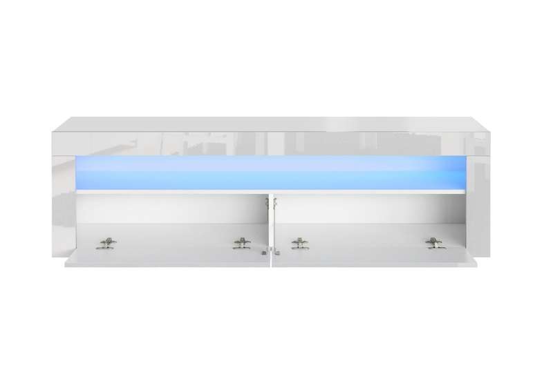 Alejandro Modern Contemporary LED TV Stand for TV's up to 70" - White