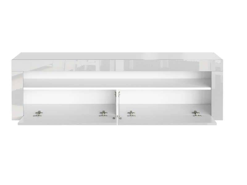 Alejandro Modern Contemporary LED TV Stand for TV's up to 70" - White