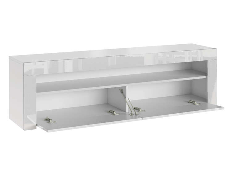Alejandro Modern Contemporary LED TV Stand for TV's up to 70" - White