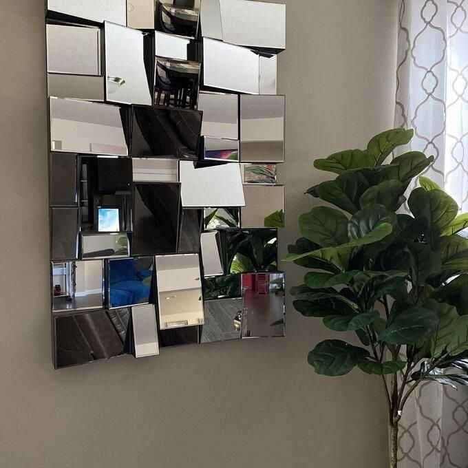 Karl-Hayden Multi Faceted Accent Mirror-Medium