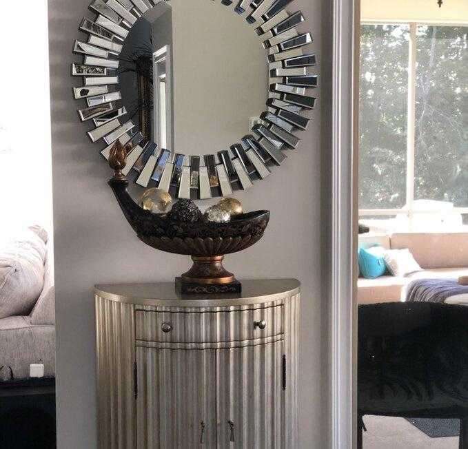 Lola's Sunburst Round Accent Mirror