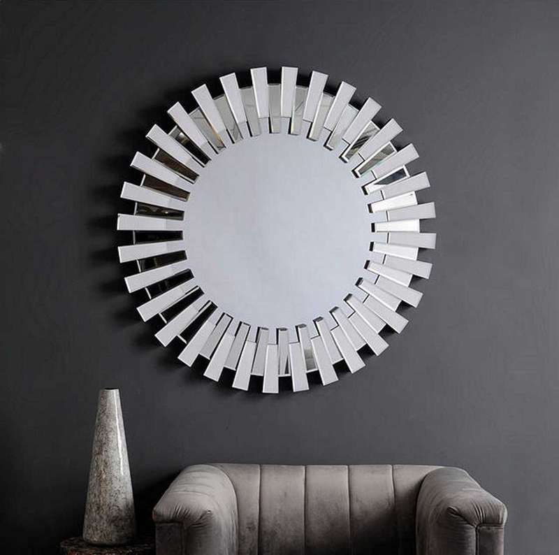 Lola's Sunburst Round Accent Mirror