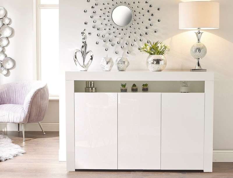 Alejandro LED 3 Door Sideboard