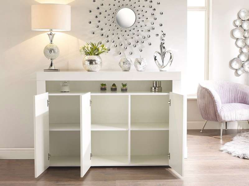 Alejandro LED 3 Door Sideboard