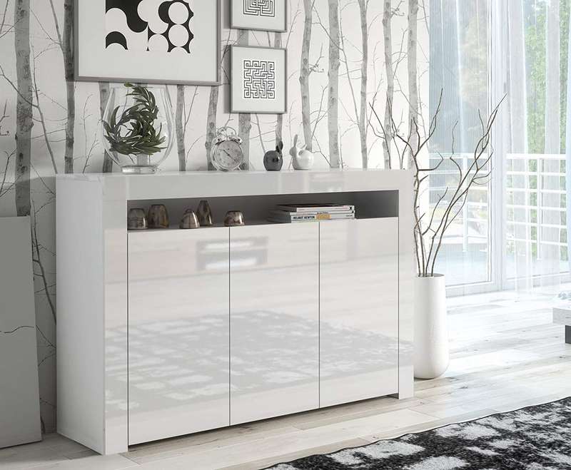 Alejandro LED 3 Door Sideboard