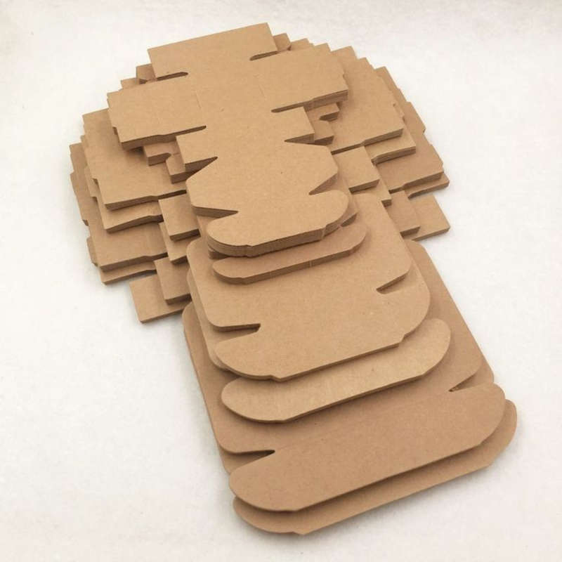 Kraft Flat Top Gift Box : 80mm (10pieces)