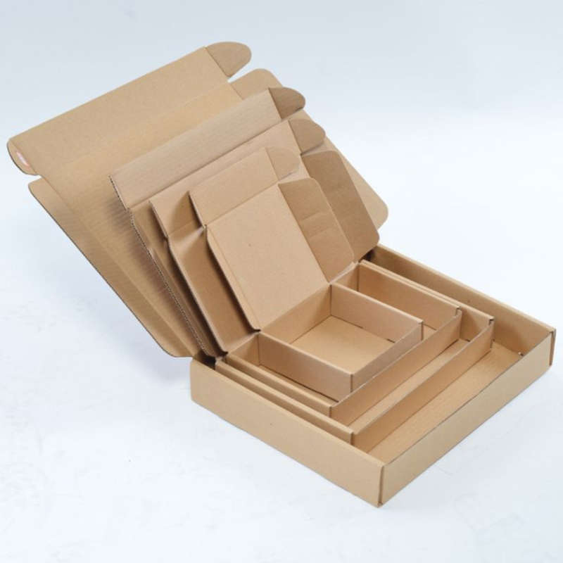 Kraft Flat Top Gift Box : 80mm (10pieces)