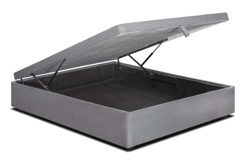 Bed Storage Base - Three Quater / Grey / Standard Length