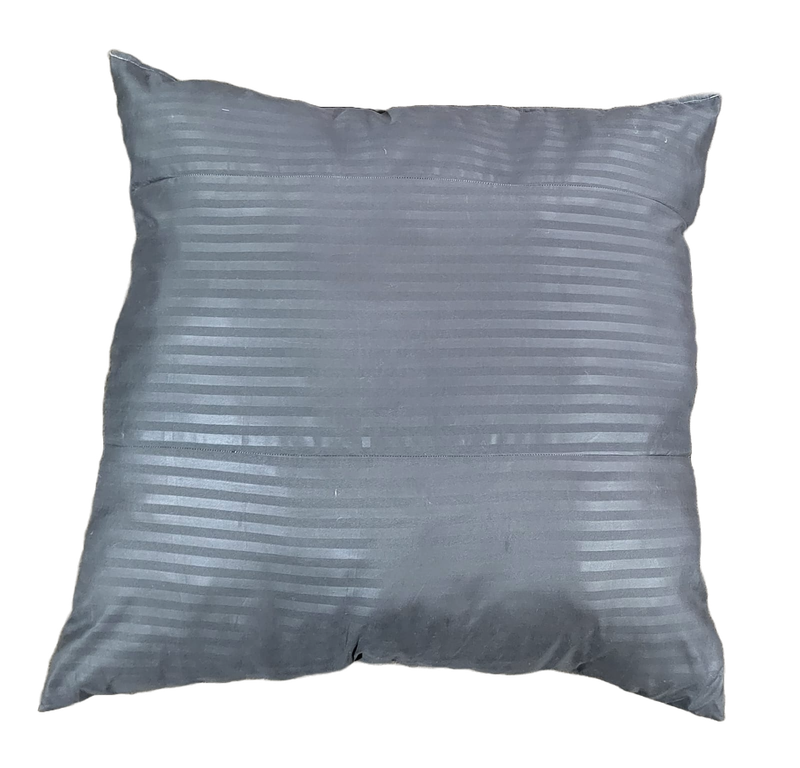 Dark Grey Striped Scatter Cushion
