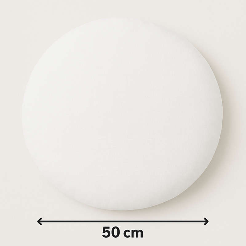 Round Scatter Cushion with Removable Cover