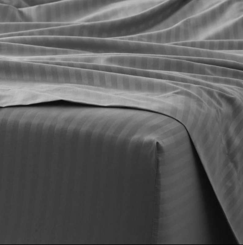 Microfibre Flat Sheet Dark Grey