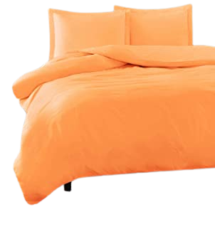 Poly Cotton Fitted Sheet - Orange