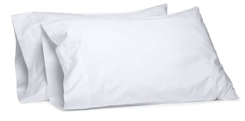 100% Cotton 200 Thread Count Pillow Case Set Of 2 - White - American/King