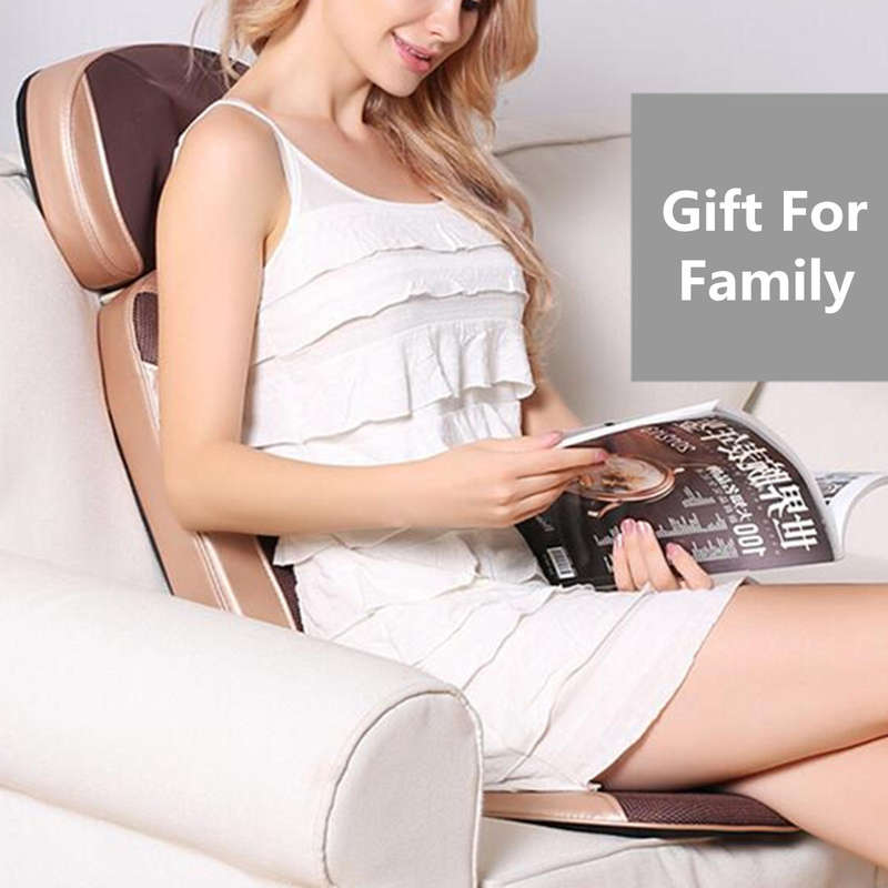 Antistress Full Body Electric Massage Cushion Heat Neck Back Cervica Shiatsu Massage Chair Compre...