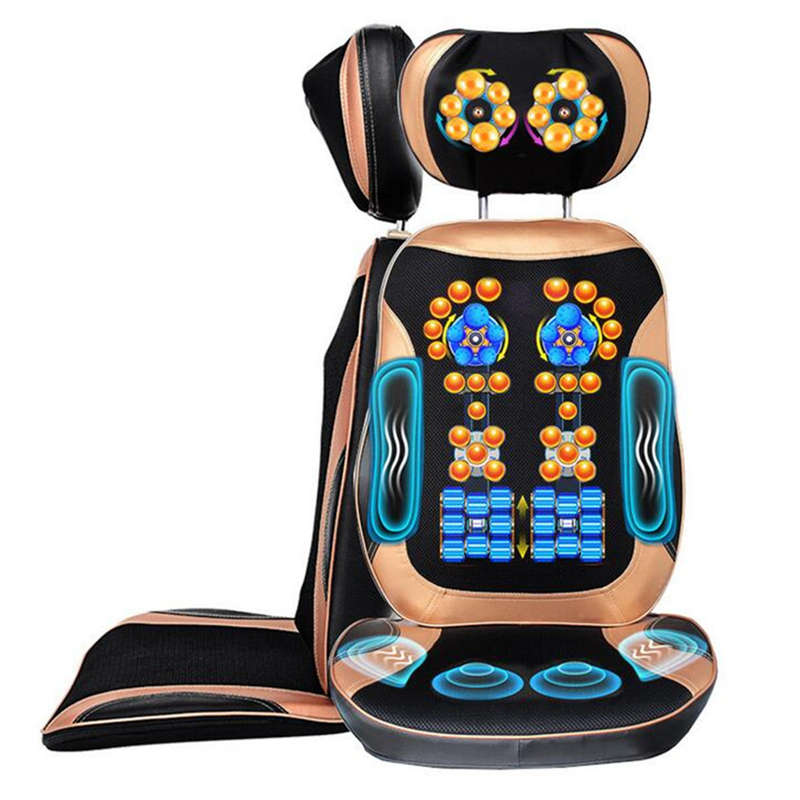 Antistress Full Body Electric Massage Cushion Heat Neck Back Cervica Shiatsu Massage Chair Compre...