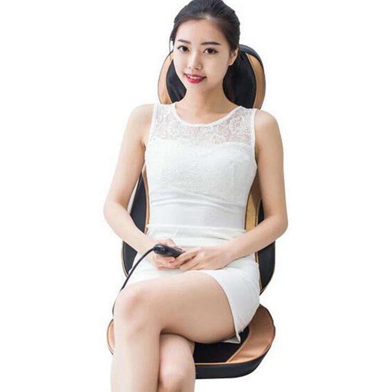 Antistress Full Body Electric Massage Cushion Heat Neck Back Cervica Shiatsu Massage Chair Compre...