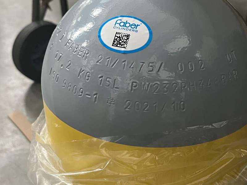 15L FABER Steel Cylinders (232Bar)