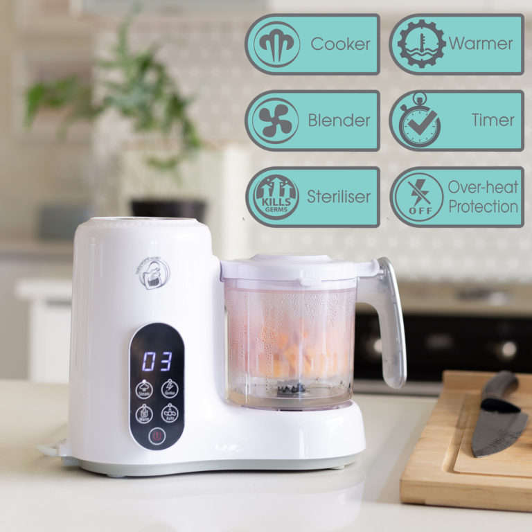 Baby Food Processor Steamer Blender and Milk Bottle Warmer