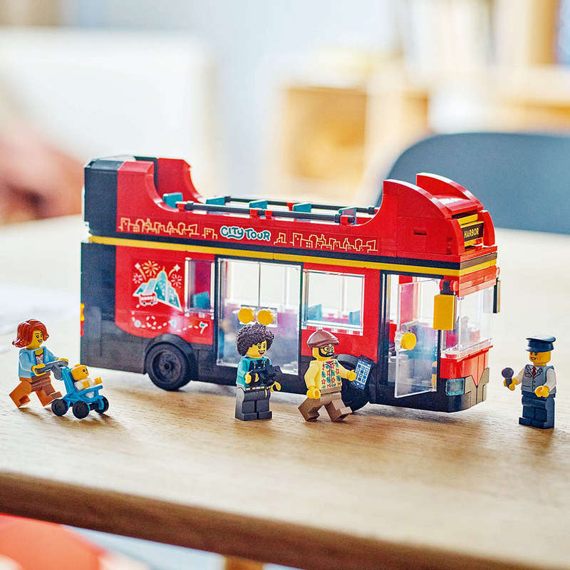 LEGO® 60407 - City Great Vehicles Red Double-Decker Sightseeing Bus