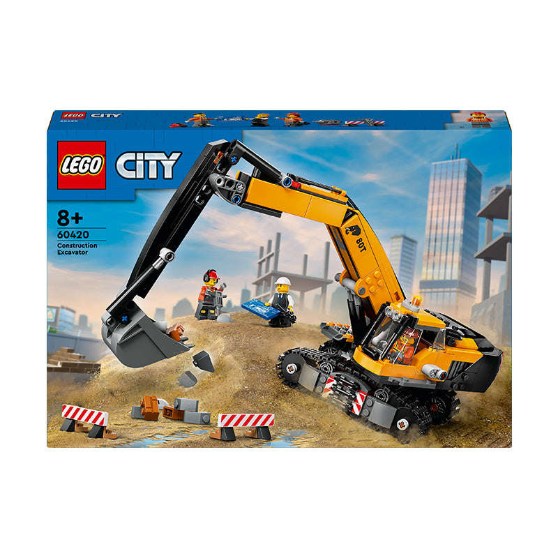LEGO 60420 - City Big Vehicles Yellow Construction Excavator