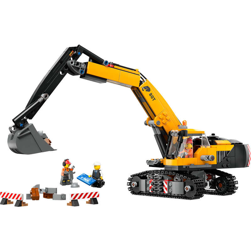 LEGO 60420 - City Big Vehicles Yellow Construction Excavator