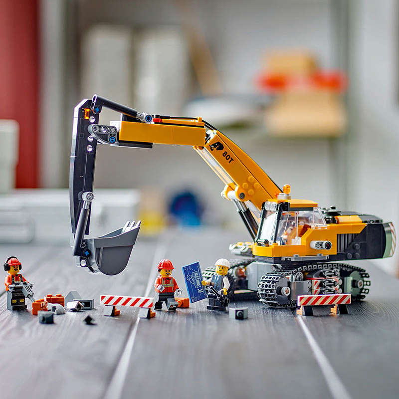 LEGO 60420 - City Big Vehicles Yellow Construction Excavator